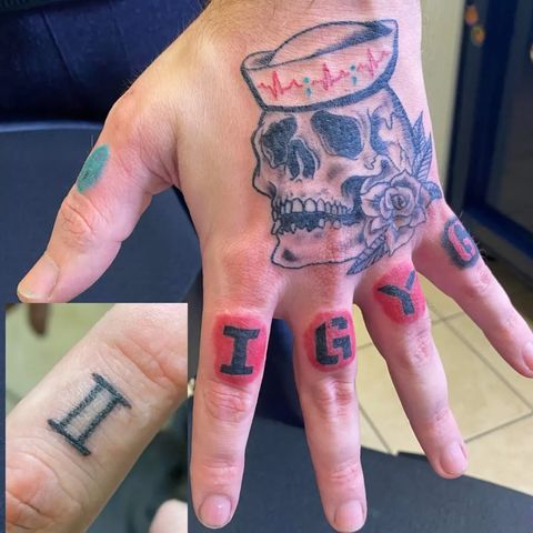 IGY6 tattoo on hand
