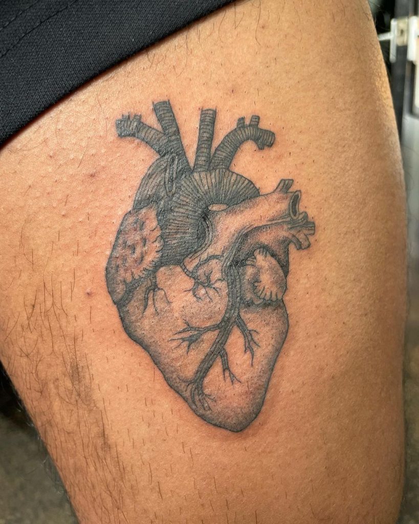 Heart Tattoo Fabric  Etsy