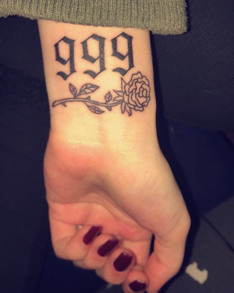 Meaning of 999 Tattoo - Ideas, Angel Number, Designs & Juice Wrld 999 Tattoo - FashionPaid Blog
