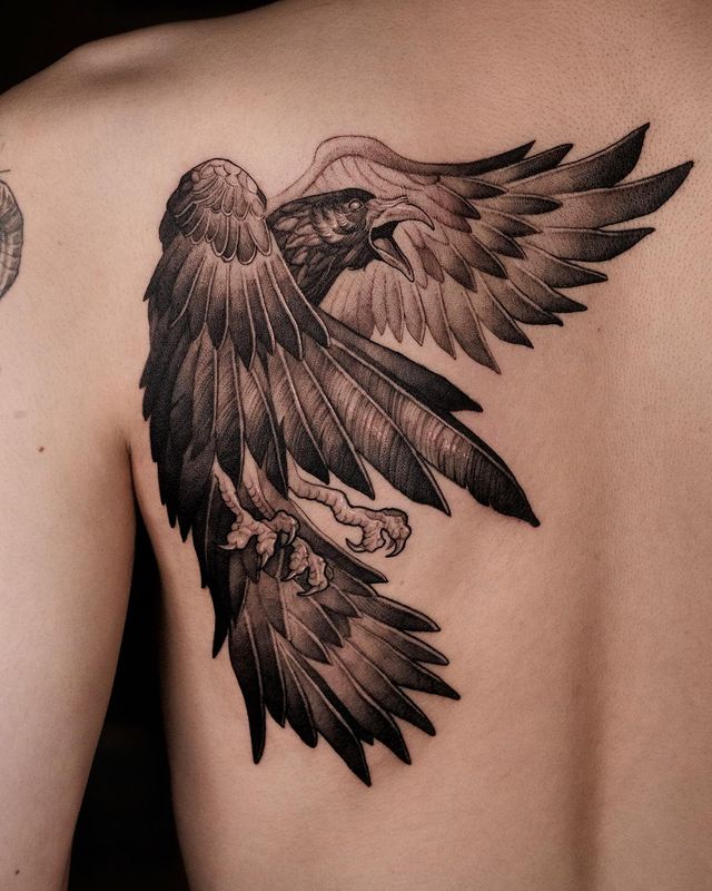 Crow Tattoo Meaning: Small, Black, Itachi, Nest and Traditional Crow Tattoo - FashionPaid Blog